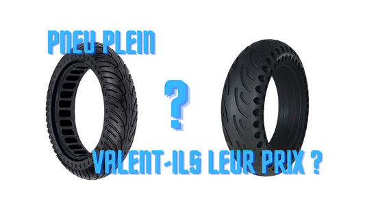 Pneu Plein, vaut-il son prix ? BITUME Pneu trottinette électrique