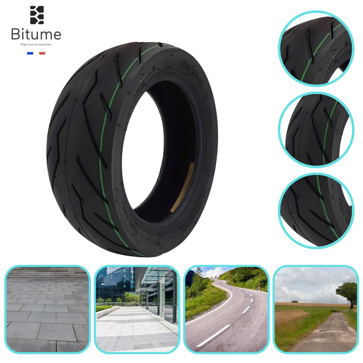pneu plein pneu gonflable trottinette électrique