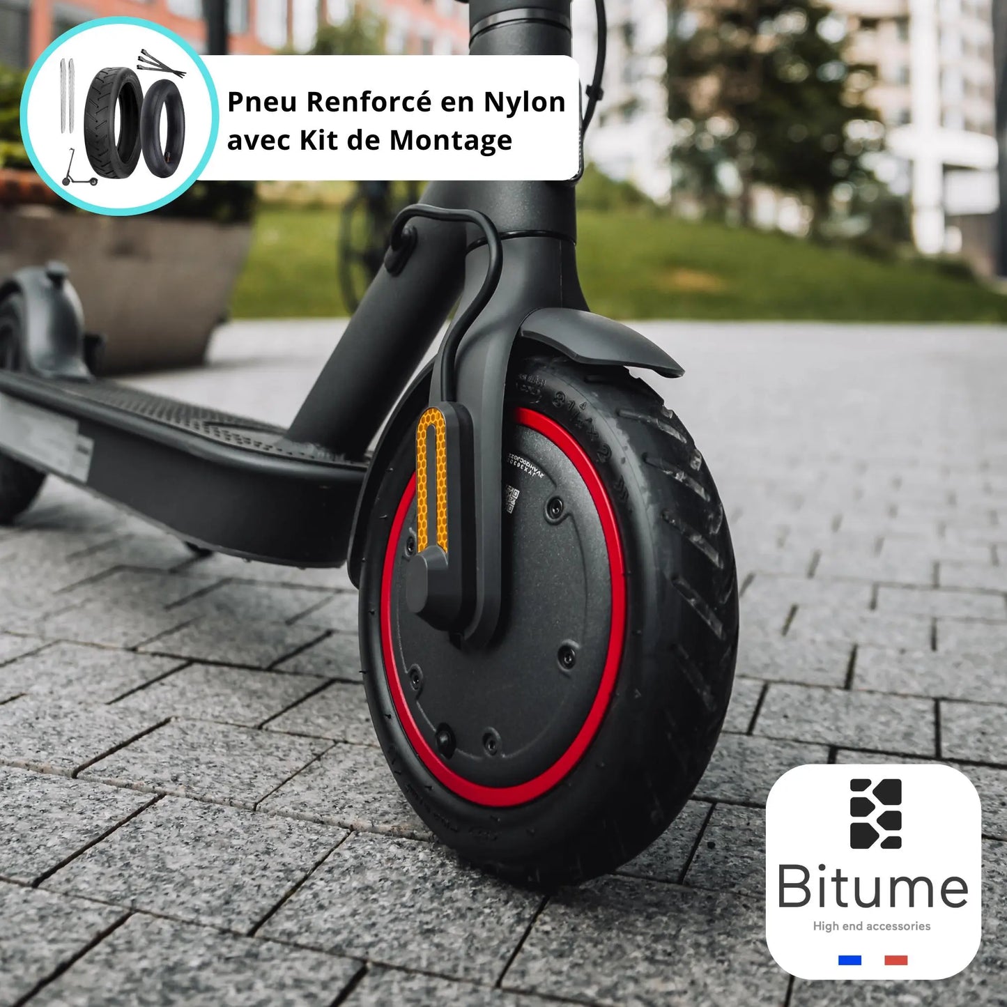 pneu plein pneu gonflable trottinette électrique