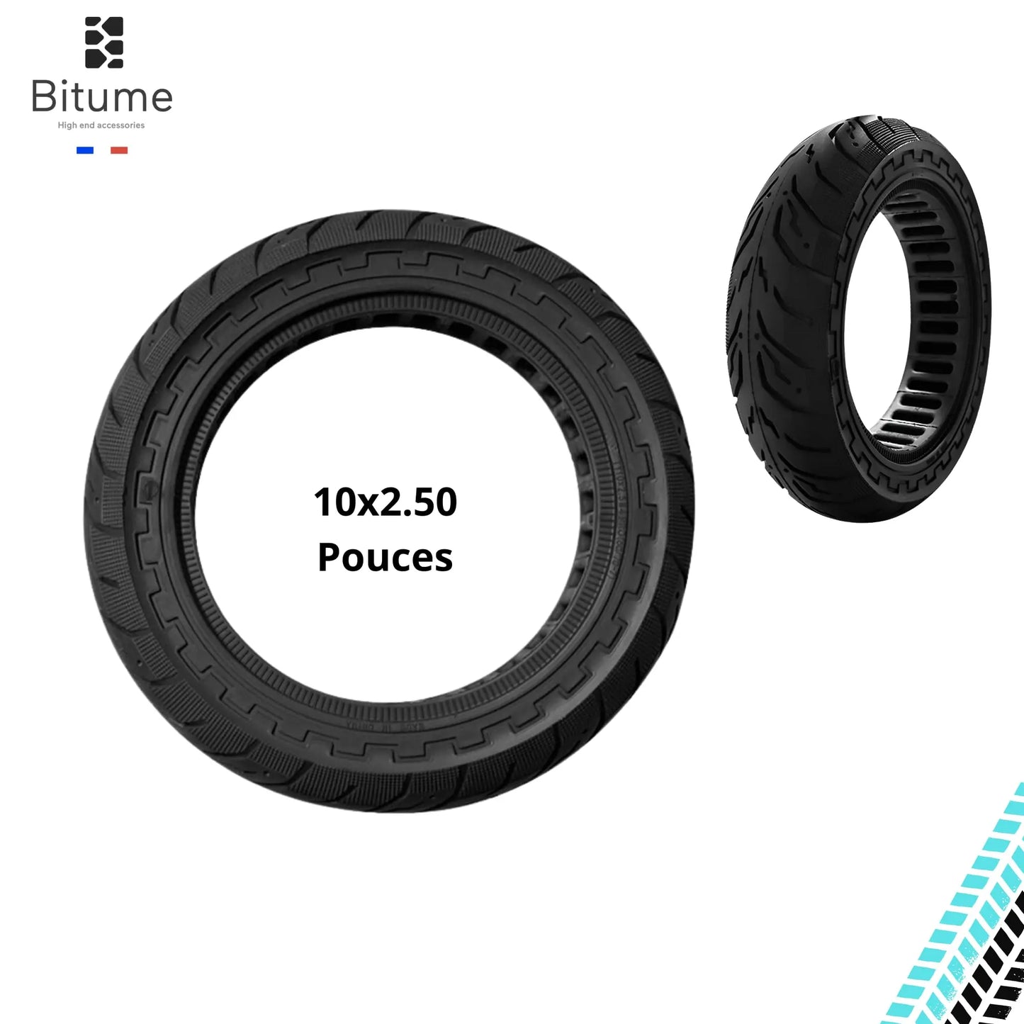 pneu plein pneu gonflable trottinette électrique