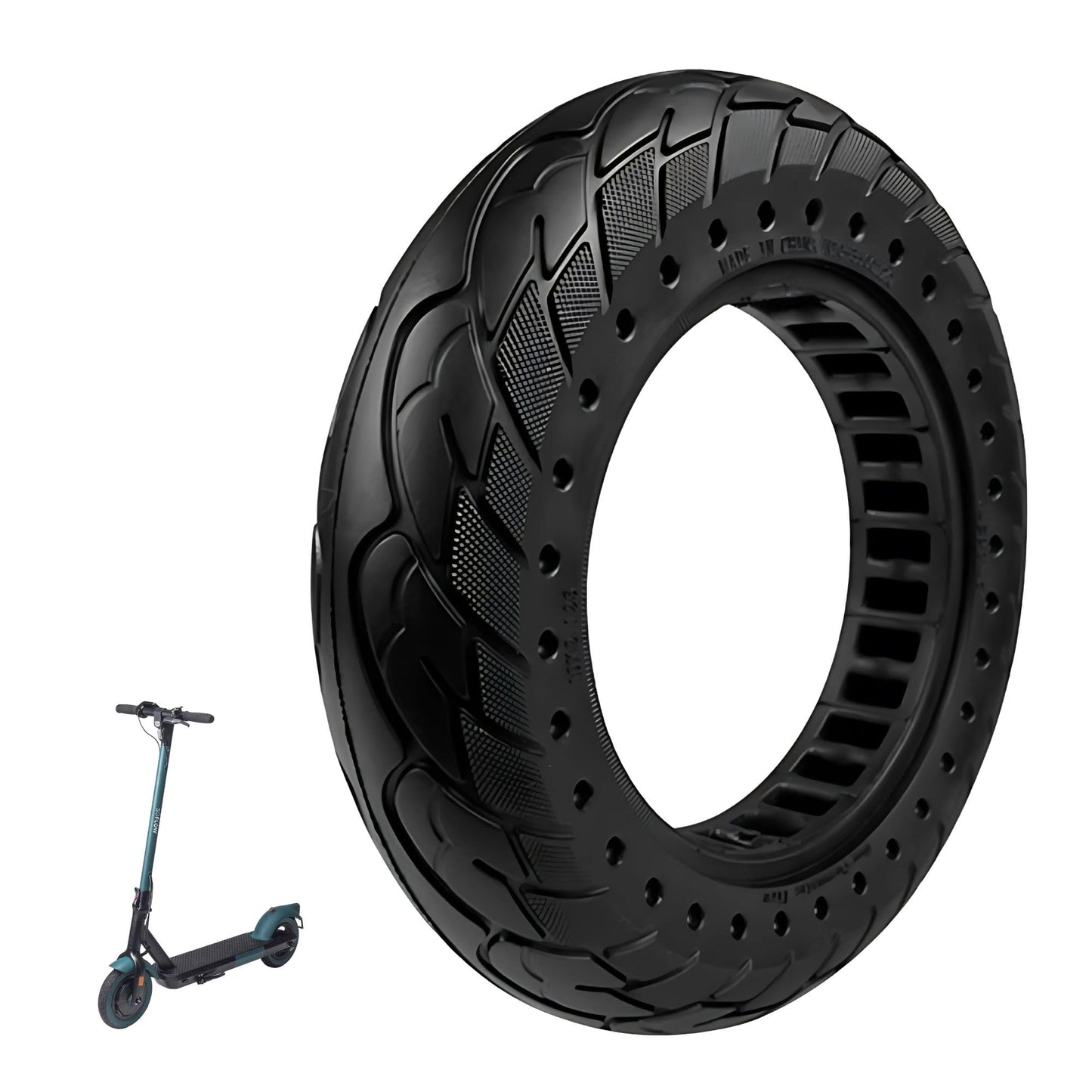 Pneu Plein 10x2.125 pouces Pure Electric pour SoFlow S06, Vivobike S2 & S3 Max
