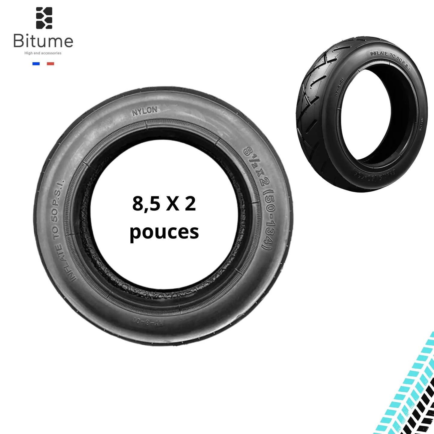 pneu plein pneu gonflable trottinette électrique