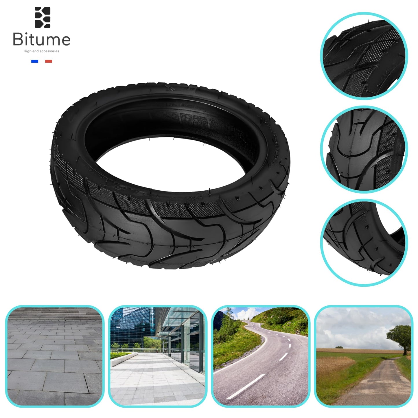 pneu plein pneu gonflable trottinette électrique