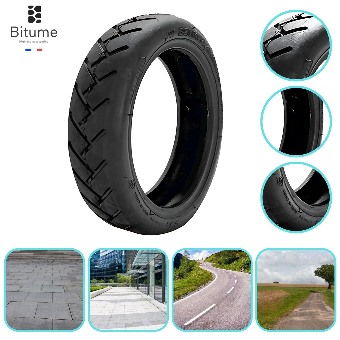 Pneus Tubeless 10x 250x54 pouces Xiaomi Mi4