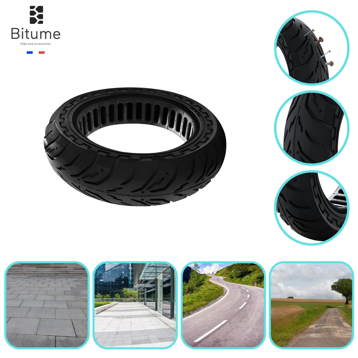 pneu plein pneu gonflable trottinette électrique