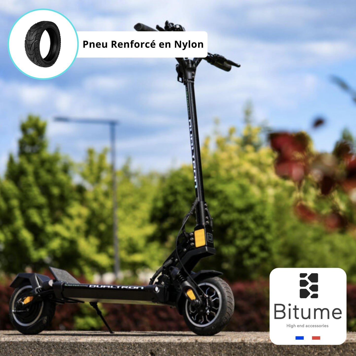 pneu plein pneu gonflable trottinette électrique