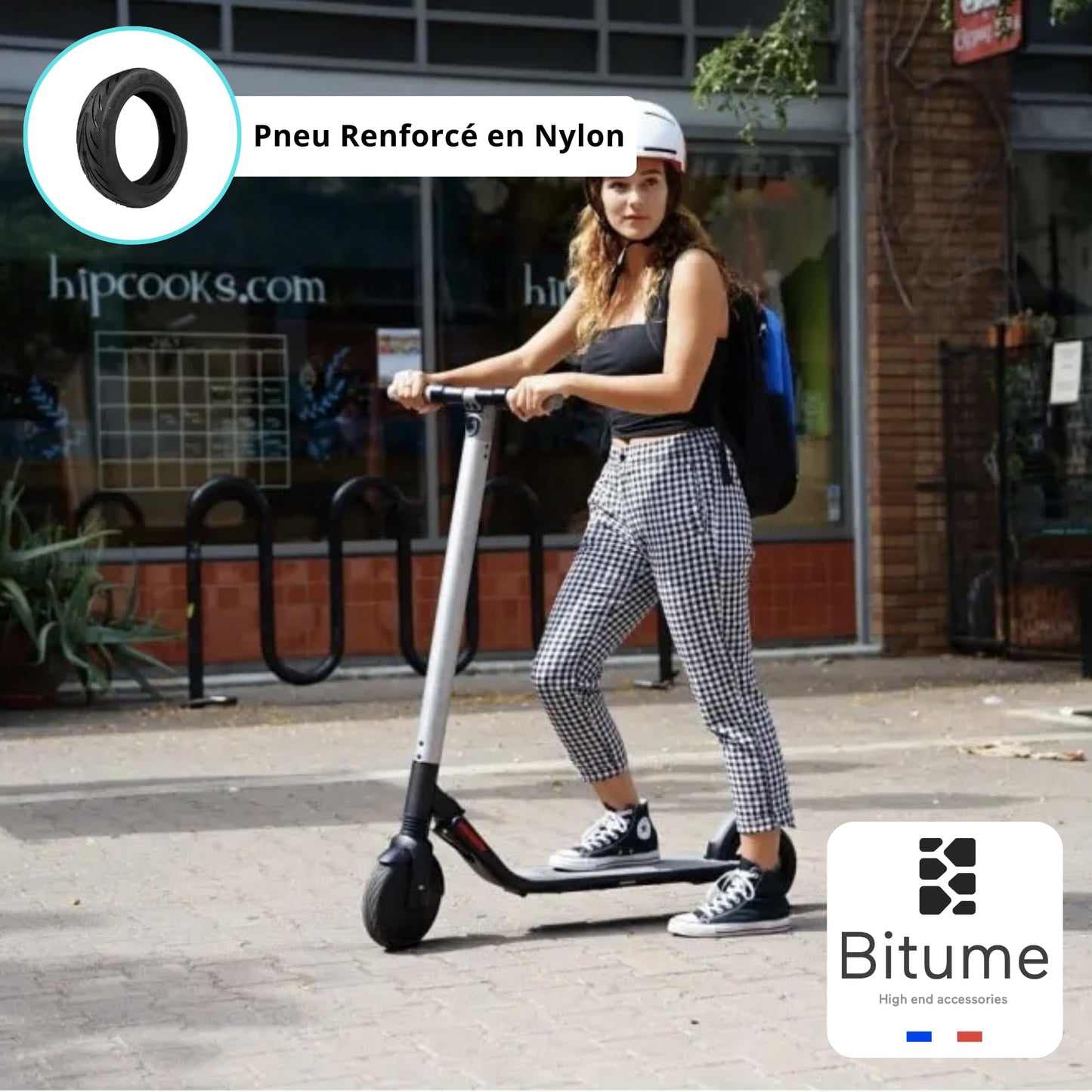 pneu plein pneu gonflable trottinette électrique