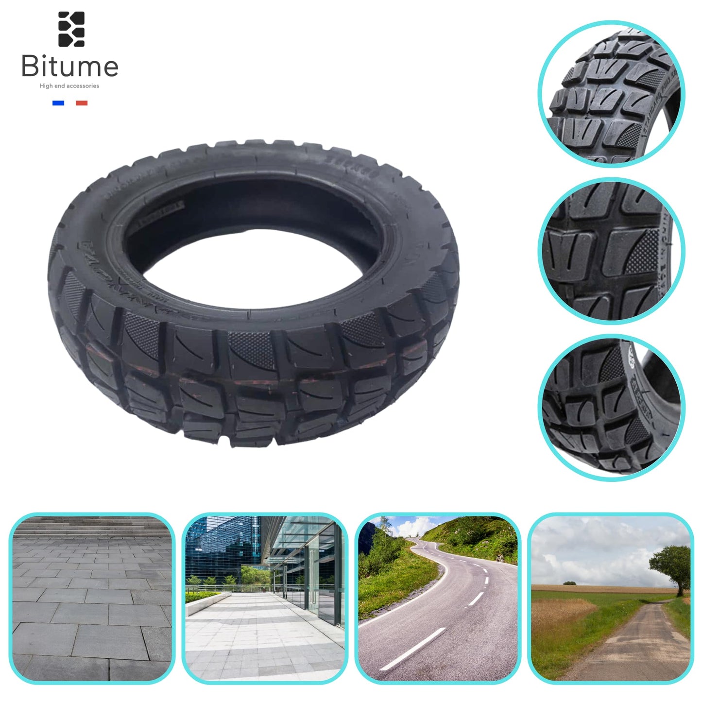 pneu plein pneu gonflable trottinette électrique