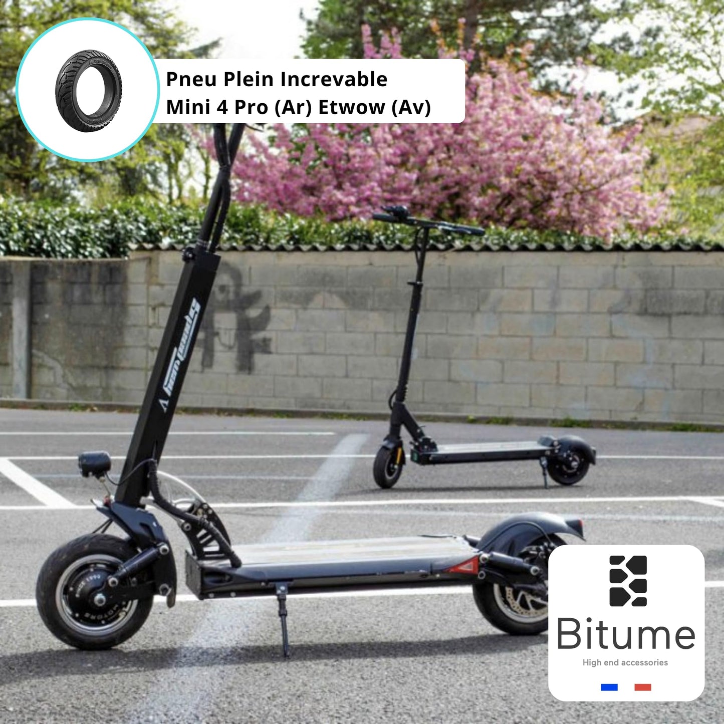pneu plein pneu gonflable trottinette électrique