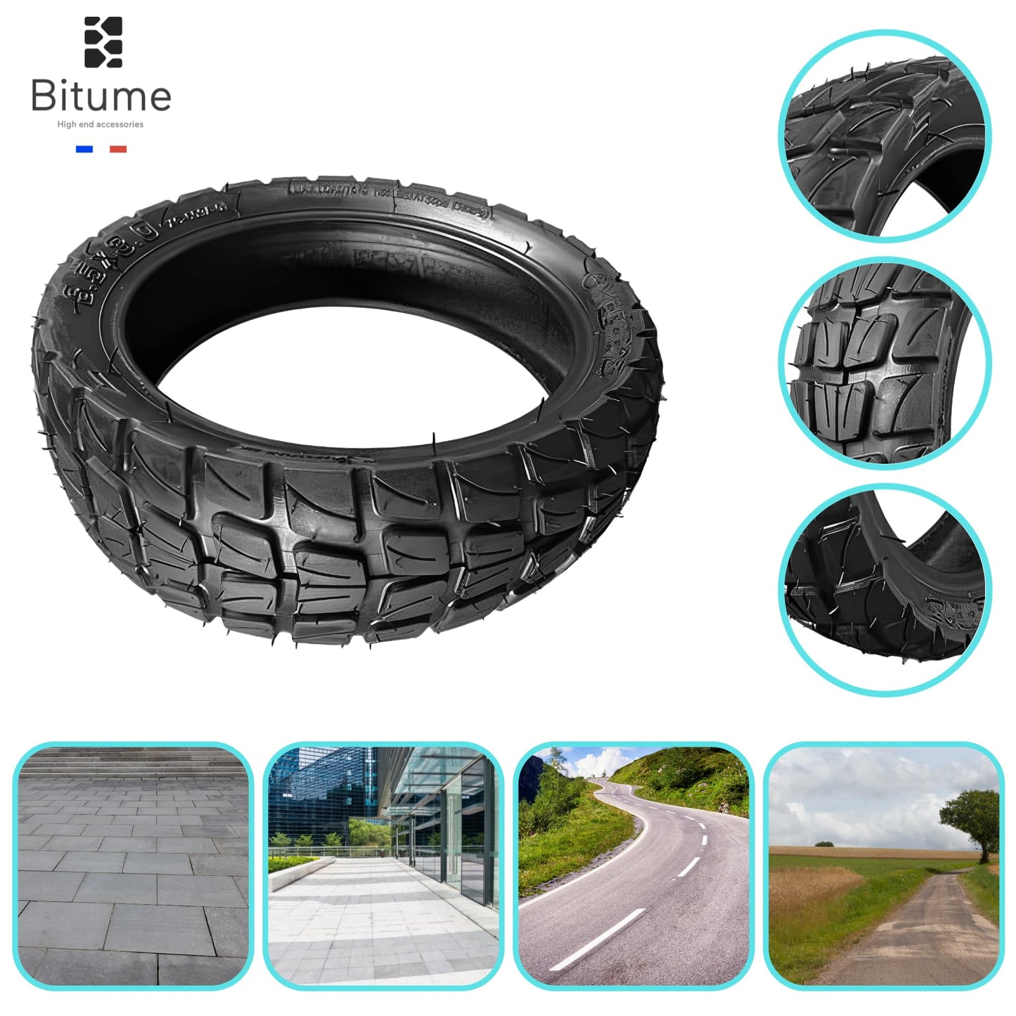 pneu plein pneu gonflable trottinette électrique