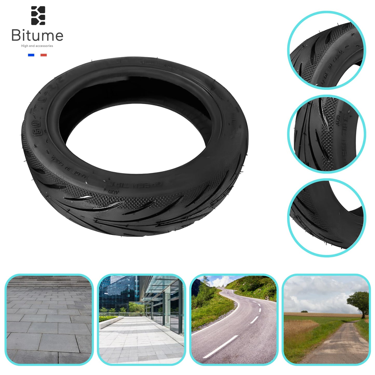 pneu plein pneu gonflable trottinette électrique
