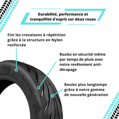 Pneu Renforcé 10 pouces 60/70-6.5 Tubeless Ninebot