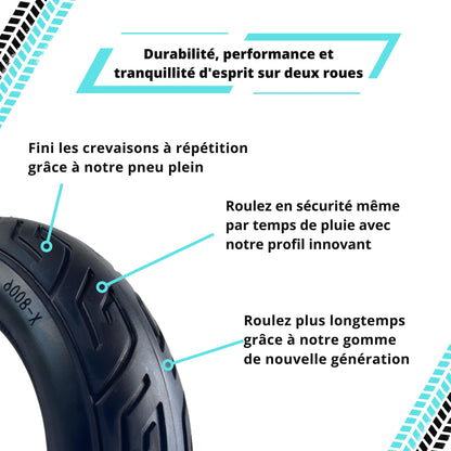 Pneu Plein 10x2.70-6.5 pouces (55mm) Urbanglide E-Cross & Urbanglide E-Cross Pro