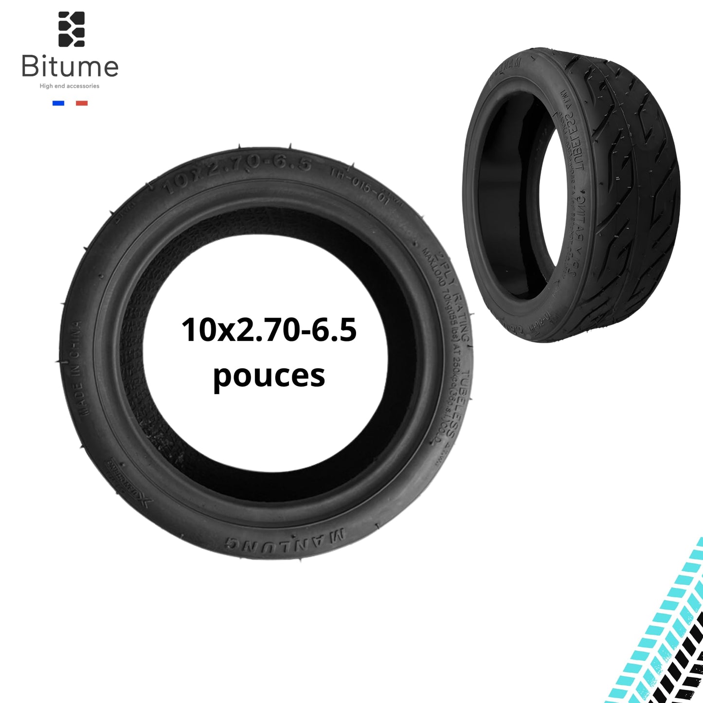 Pneu Tubeless 10x2.70-6.5 pouces Speedway 5, Dualtron 3, Urbanglide e-cross pro